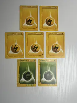 Lot of 7 Pokemon Expedition Vintage WOTC Basic Energy Cards - Image 1