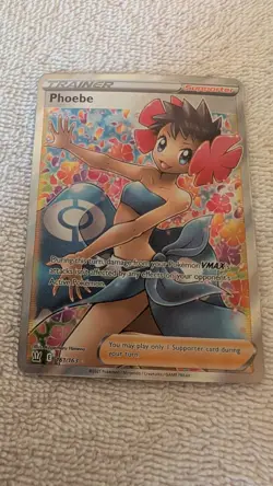 Phoebe Full Art Ultra Rare Holo Card 161/163 Swsh05: Battle Styles - Image 1