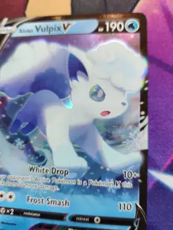 NEW Fresh NM Alolan Vulpix VStar 034/195 Silver Tempest Pokemon Card - Image 1