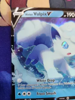 NEW Fresh NM Alolan Vulpix VStar 034/195 Silver Tempest Pokemon Card - Image 3