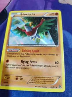 Hawlucha 63/111 Holo Rare XY: Furious Fists Pokemon Card - Image 3