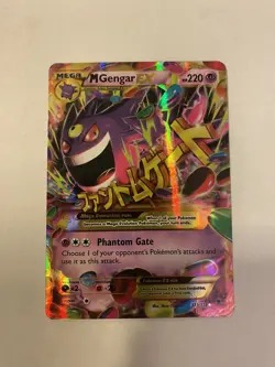 M Gengar EX (121 Secret Rare) NM - XY Phantom Forces Pokemon TCG - Image 1