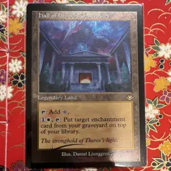 Hall of Heliod's Generosity Magic: The Gathering Foil Etched Legendary Land - Image 1
