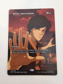Heroic Intervention #0043 Showcase Source Material Borderless Avatar Mythic MTG - Image 1