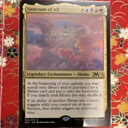 Sanctum of All Core Set 2021 Regular Legendary Enchantment Shrine Rare Multicol. - Image 1
