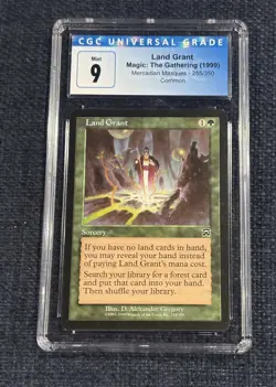 Land Grant 1999 Magic the Gathering MTG Wizards of the Coast CGC9 - Image 1