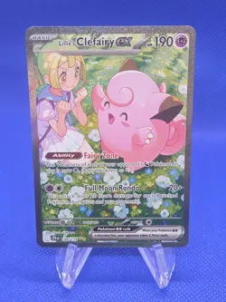 Pokemon Journey Together Lillie’s Clefairy ex 184/159 Special Illustration Rare - Image 1