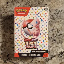 Pokemon Scarlet & Violet 151 Booster Bundle Box with 6 Packs Mew English - Image 1
