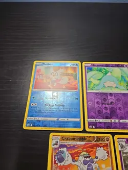 Pokemon TCG SWSH Chilling Reign REV HOLO RARE Golurk 066/198 Crabominable Snover - Image 2