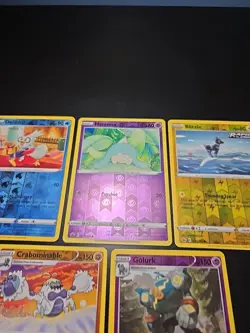 Pokemon TCG SWSH Chilling Reign REV HOLO RARE Golurk 066/198 Crabominable Snover - Image 5