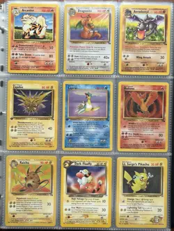 Vintage Pokemon Binder Collection - Base - Jungle - Fossil - Gym Hero’s Etc - NM - Image 1