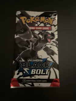 Heavy 22.70g Pokemon TCG SV 10.5 Black Bolt Booster Pack Sealed! - Image 2