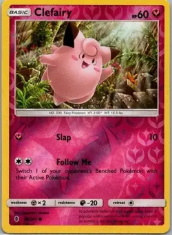 Clefairy 88/145 - Pokemon Guardians Rising - Common Reverse Holo - LP - Image 1