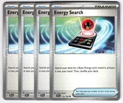 Energy Search 172/198 Common Playset 4x Scarlet & Violet Pokemon TCG Mint NM - Image 1