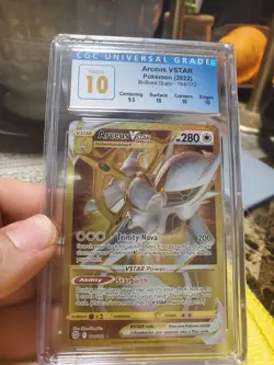 Pokemon Arceus VSTAR GOLD Brilliant Stars 184/172 CGC PRISTINE 10 - Image 1