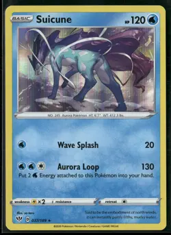 Pokemon - Suicune 037/189 Holo Rare Darkness Ablaze NM - Image 1