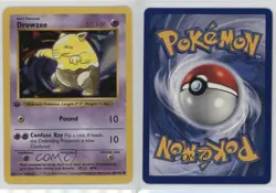 Drowzee Shadowless 1st Ed. Pokemon Base Set #49 1999 - Image 3