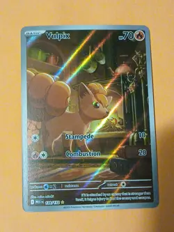 Pokemon Mega Evolution Base Set Vulpix 138/132 Illustration Rare - Image 2
