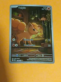 Pokemon Mega Evolution Base Set Vulpix 138/132 Illustration Rare - Image 3