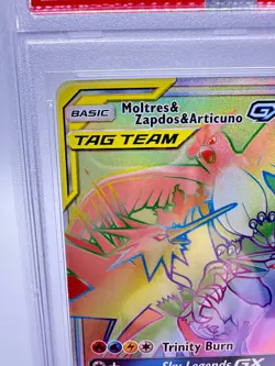 2019 Pokemon S&M Hidden Fates Moltres & Zapdos & Articuno GX #69 | PSA 10 - Image 2