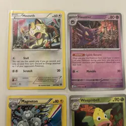 Pokemon TCG Haunter Magneton Meowth Weepinbell Base Set - Image 2
