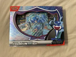 Pokemon TCG Palafin ex Box w 4 Booster Packs And 3 Promos Factory Sealed NEW - Image 1