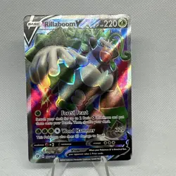 Pokemon TCG Rillaboom V Full Art 175/192 Rebel Clash NM Near Mint Sword & Shield - Image 1