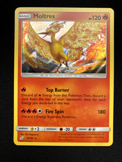 TEAM UP Moltres holo rare 19/181 from Team Up Pokemon NM condition - Image 1