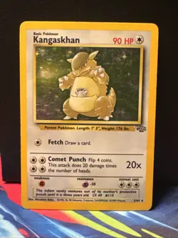 Pokemon TCG Kangaskhan Jungle 5/64 Holo Unlimited Holo Rare - Image 1