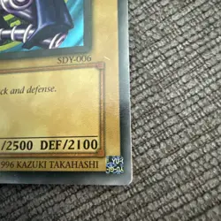 Dark Magician Yugioh SDY-006 1st Edition Holo Moderately to Heavily Played - Image 4