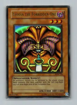 Yugioh Exodia The Forbidden One Ultra Rare LOB-124 Heavy Play - Image 1