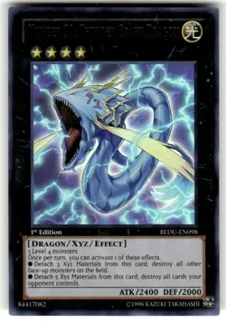 YuGiOh Number 91: Thunder Spark Dragon REDU-EN098 1st Edition Ultra Rare NM - Image 1