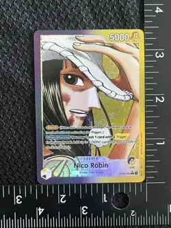 Nico Robin One Piece Card Proxy Leader Alt Art Full Art Foil English - Image 1