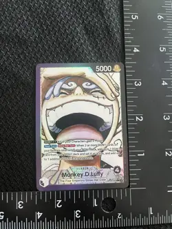 Luffy One Piece Card Proxy Leader Alt Art Full Art Foil English - Image 1
