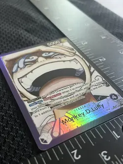 Luffy One Piece Card Proxy Leader Alt Art Full Art Foil English - Image 3