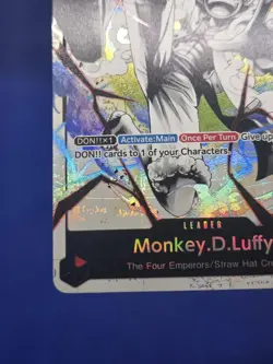 One Piece Starter Deck EX: Gear 5 Monkey D Luffy ST21-001 Parallel Leader NM - Image 5