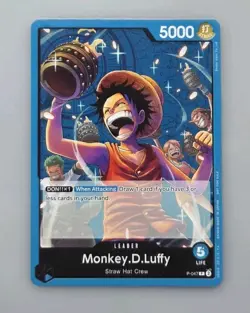 One Piece Monkey.D.Luffy P-047 Leader Promo English - Image 1