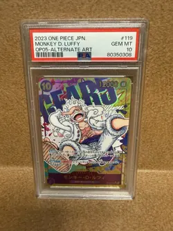 2023 ONE PIECE JPN OP05-AWAKENING OF THE NEW ERA #119 MONKEY D. LUFFY PSA 10 - Image 1