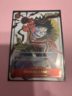 Monkey D Luffy ST01-012 3rd Anniversary Winner Promo Prize Manga English Card - Image 1