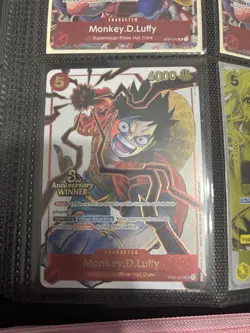 Monkey D Luffy ST01-012 3rd Anniversary Winner Promo Prize Manga English Card - Image 2