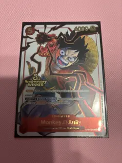 Monkey D Luffy ST01-012 3rd Anniversary Winner Promo Prize Manga English Card - Image 3