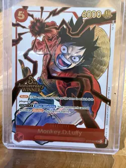 Monkey.D.Luffy - ST01-012 (3rd Anniversary Winner) - One Piece Promotion Cards - Image 1