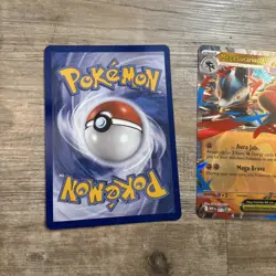 Pokemon Mega Kangaskhan ex 025 + Lucario 012 JUMBO x2 Black Star Promo - Image 4