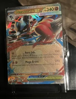 Mega Lucario ex MEP012 Black Star Promo Mega Evolution Pokemon (English) - Image 1