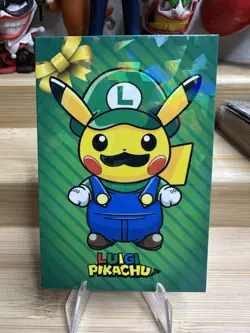 Luigi Pikachu Pokemon Card Database Christmas #1 - Image 1