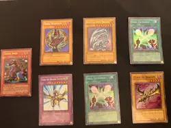 Vintage 7 Card Yu-Gi-Oh Lot Dark Magician Blue-eyes Gaia Dragon Champion Etc - Image 2