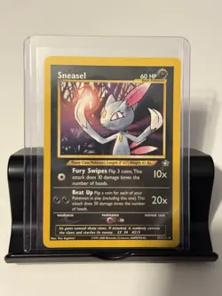 Sneasel - 25/111 - Pokemon Neo Genesis Unlimited Rare Card WOTC - NM/VLP! - Image 1