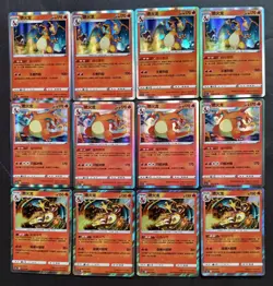 12 Lot pokemon TCG Chinese Card Charizard XL92 - Image 1