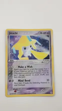 Pokemon TCG Jirachi Holo Rare Card 8/101 EX Hidden Legends - Image 1