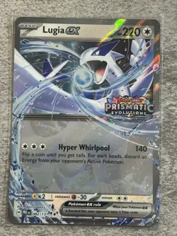 Lugia ex 082/131 (Prismatic Evolutions Stamped) Holo Pokemon TCG NM - Image 1